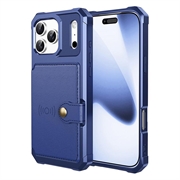 iPhone 17 Pro Max TPU Case with Card Holder - Blue