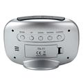 TS-77 Color Wireless Weather Station with Alarm Clock - Silver