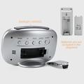 TS-77 Color Wireless Weather Station with Alarm Clock - Silver