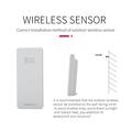 TS-77 Color Wireless Weather Station with Alarm Clock - Silver