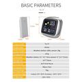 TS-77 Color Wireless Weather Station with Alarm Clock - Silver