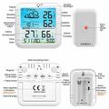 TS-8085 Wireless Weather Station with Clock - White
