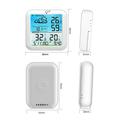 TS-8085 Wireless Weather Station with Clock - White