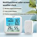 TS-8085 Wireless Weather Station with Clock - White