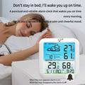 TS-8085 Wireless Weather Station with Clock - White