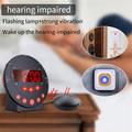 TS-BC620 LED Digital Vibrating Alarm Clock with Doorbell for Seniors