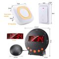 TS-BC620 LED Digital Vibrating Alarm Clock with Doorbell for Seniors