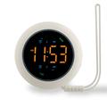 TS-BC800-LED Vibrating Alarm Clock - 3-Level Vibration & LED Display - White