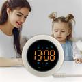 TS-BC800-LED Vibrating Alarm Clock - 3-Level Vibration & LED Display - White