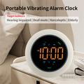 TS-BC800-LED Vibrating Alarm Clock - 3-Level Vibration & LED Display - White