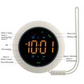 TS-BC800-LED Vibrating Alarm Clock - 3-Level Vibration & LED Display - White