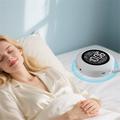 TS-BC800 Portable Vibrating Dual Alarm Clock - Music Playback & 3-Level Vibration - White