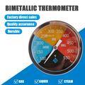 TS-BX65 Bimetallic BBQ Grill Thermometer with Color-Coded Zones
