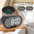 TS-R900 5.5" LED Mirror Alarm Clock - Black