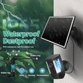 TY-106 6W Solar Panel for Security Cameras and Doorbells - Black