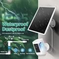 TY-106 6W Solar Panel for Security Cameras and Doorbells - White