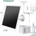 TY-106 6W Solar Panel for Security Cameras and Doorbells - White