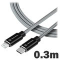 Tactical Fast Rope Charging Cable - USB-C/Lightning - 0.3m