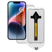 iPhone 13/13 Pro/14/16e/17e Tactical Impact Barrier for Rookies Tempered Glass Screen Protector - Black Edge