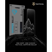 iPhone 17 Pro Max/18 Pro Max Tactical Sapphire Bullet Tempered Glass Screen Protector - Black Edge
