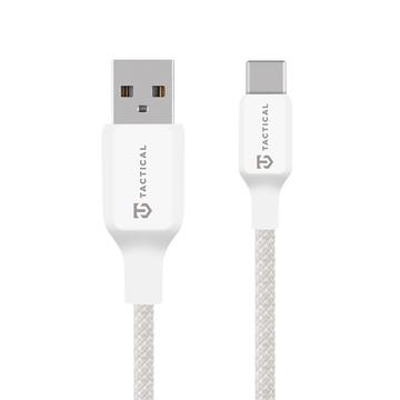 Tactical Stitch Thread USB-A / USB-C Cable - 0.3m, 15W - White