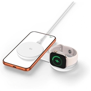 Tech-Protect A55 2-in-1 Magnetic/MagSafe Wireless Charger 25W, QI2.2 - White
