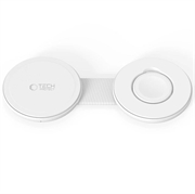 Tech-Protect A55 2-in-1 Magnetic/MagSafe Wireless Charger 25W, QI2.2 - White