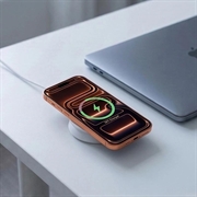 Tech-Protect A55 2-in-1 Magnetic/MagSafe Wireless Charger 25W, QI2.2 - White