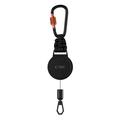 Tech-Protect ATH04 UrbanLoop Anti-Theft Phone Holder with Retractable Steel Cable - Black