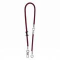 Tech-Protect C10S 2-in-1 Rope Crossbody and Wrist Lanyard - Burgundy / Titanium