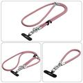 Tech-Protect C10S 2-in-1 Rope Crossbody and Wrist Lanyard - Dusty Rose / Titanium