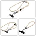 Tech-Protect C10S 2-in-1 Rope Crossbody and Wrist Lanyard - Beige / Titanium