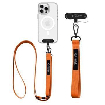 Tech-Protect C6S 2-in-1 Rope Crossbody Lanyard - Cosmic Orange