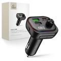 Tech-Protect CC07 3-Port 54W Car Charger and Bluetooth FM Transmitter - Black