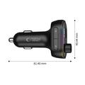 Tech-Protect CC07 3-Port 54W Car Charger and Bluetooth FM Transmitter - Black