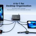 Tech-Protect DC240W-GaN 6-Port Desktop Charger - 4xUSB-C, 2xUSB-A - Black