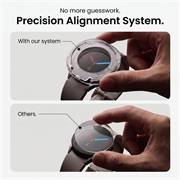 Samsung Galaxy Watch8/9 Tech-Protect Easy Set+ Tempered Glass Screen Protector - 40mm - 2 Pcs. - Clear