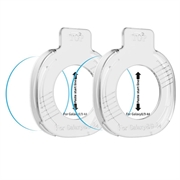 Samsung Galaxy Watch8/9 Tech-Protect Easy Set+ Tempered Glass Screen Protector - 44mm - 2 Pcs. - Clear