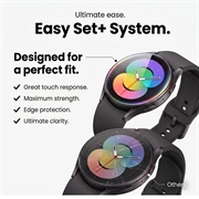 Samsung Galaxy Watch8/9 Tech-Protect Easy Set+ Tempered Glass Screen Protector - 44mm - 2 Pcs. - Clear