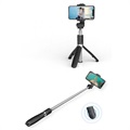 Tech-Protect L01S Bluetooth Selfie Stick with Tripod Stand - Black