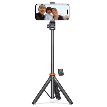 Tech-Protect L03S Extendable Bluetooth Selfie Stick with Tripod Stand - Black