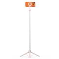 Tech-Protect L10S MagSafe Selfie Stick Tripod with Bluetooth Remote - Pink / Grey