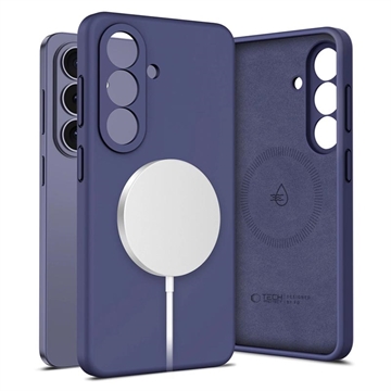 Samsung Galaxy S26 Tech-Protect Liquid Silicone Case - MagSafe Compatible - Cobalt Violet