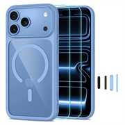 iPhone 17 Pro/18 Pro Tech-Protect MagOne MagSafe CC Case with 2x Glass+ Screen Protector - Light Blue / Clear