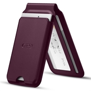 Tech-Protect MagWallet Stand MagSafe Comatible Card Holder - Burgundy
