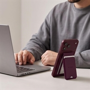 Tech-Protect MagWallet Stand MagSafe Comatible Card Holder - Burgundy