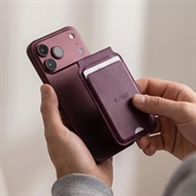 Tech-Protect MagWallet Stand MagSafe Comatible Card Holder - Burgundy