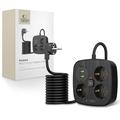 Tech-Protect PCS3X4 Power Strip - 3 AC Outlets, 2 USB-A & 2 USB-C Ports, 2m Cable