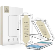 Samsung Galaxy S26 Tech-Protect Quick Set AR+ Tempered Glass Screen Protector - Black Edge