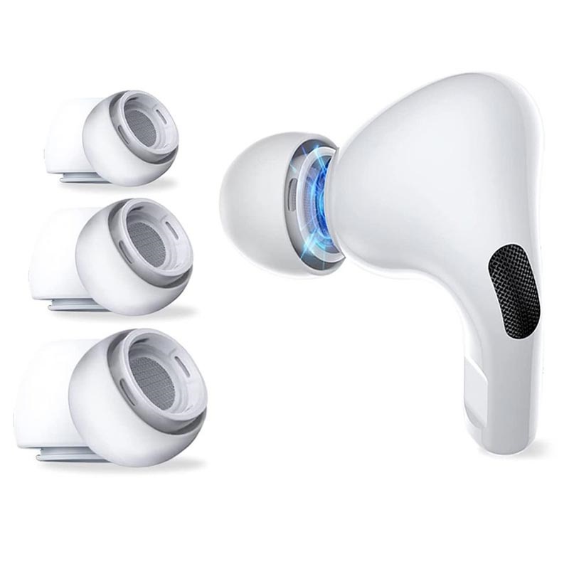 Tech-Protect AirPods Silicone Ear Tips - S, M, L - White